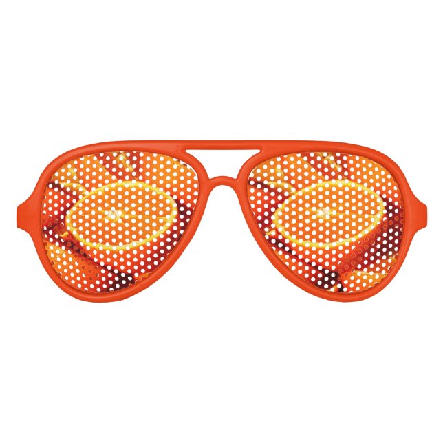 Lunettes De Fête Aviateur Photographie d'oranges (Devant)
