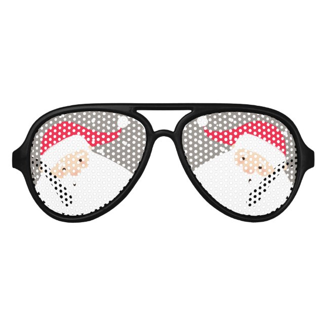 Lunettes De Fête Aviateur Santa Claus (Devant)