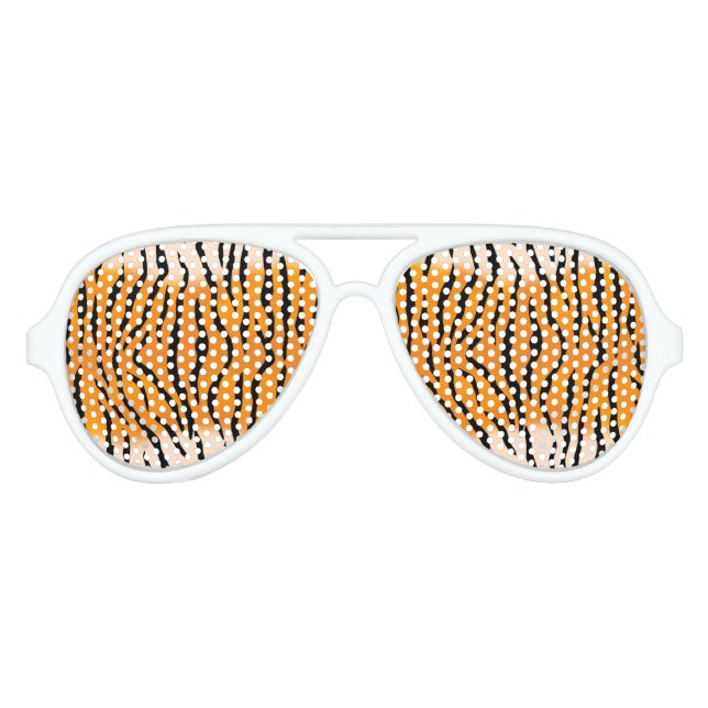 Lunettes De Fête Aviateur Tigre sauvage (Devant)