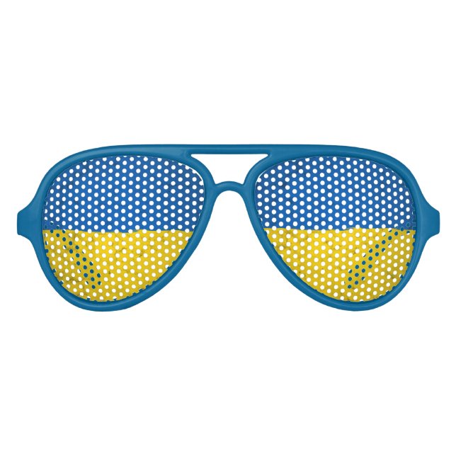 Lunettes De Fête Aviateur Ukraine (Devant)