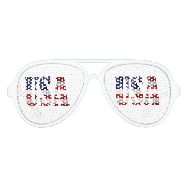 LUNETTES DE FÊTE AVIATEUR USA (Devant)