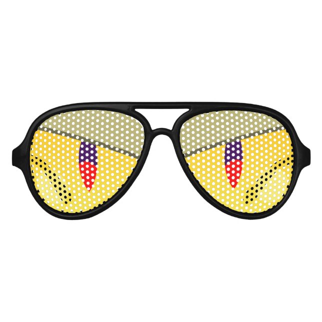 Lunettes De Fête Aviateur Yeux Rumpelstiltskin (Devant)
