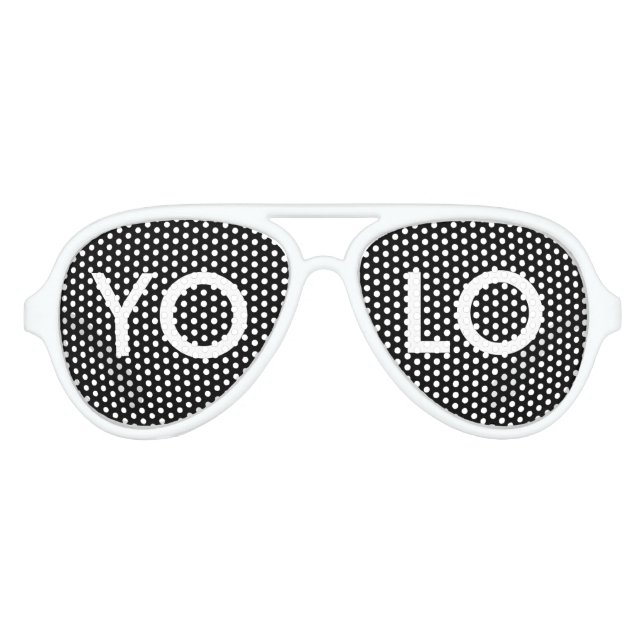 LUNETTES DE FÊTE AVIATEUR YOLO (Devant)