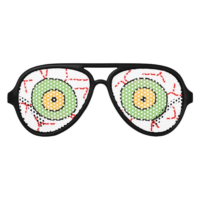 Lunettes De Fête Aviateur Zombie Eyes (Devant)