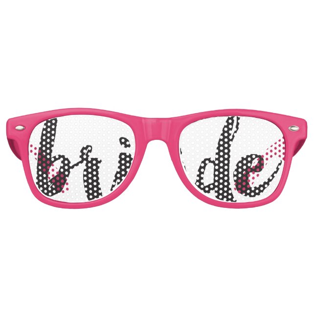 Lunettes de fête de mariage lettres main (Devant)