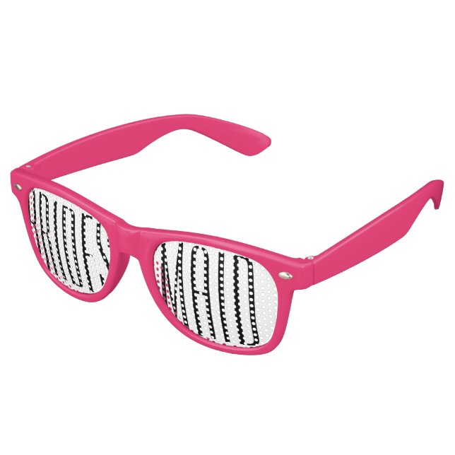 Lunettes de fête de mariage rose (Angulaire)