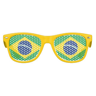 Lunettes De Fête Enfant Drapeau du Brésil