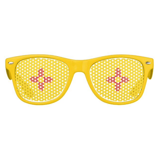 Lunettes De Fête Enfant Flag du Nouveau-Mexique (Devant)