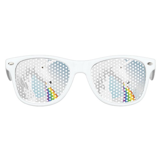 Lunettes De Fête Enfant Illustration puking Unicorns (Devant)