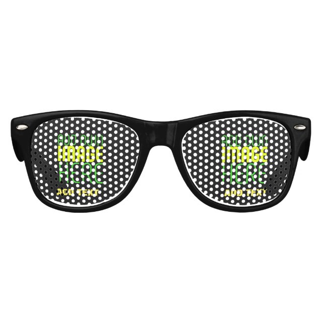 LUNETTES DE FÊTE ENFANT MODÈLE DE TEXTE D'IMAGE NOIRE SIMPLE ET MODERNE (Devant)