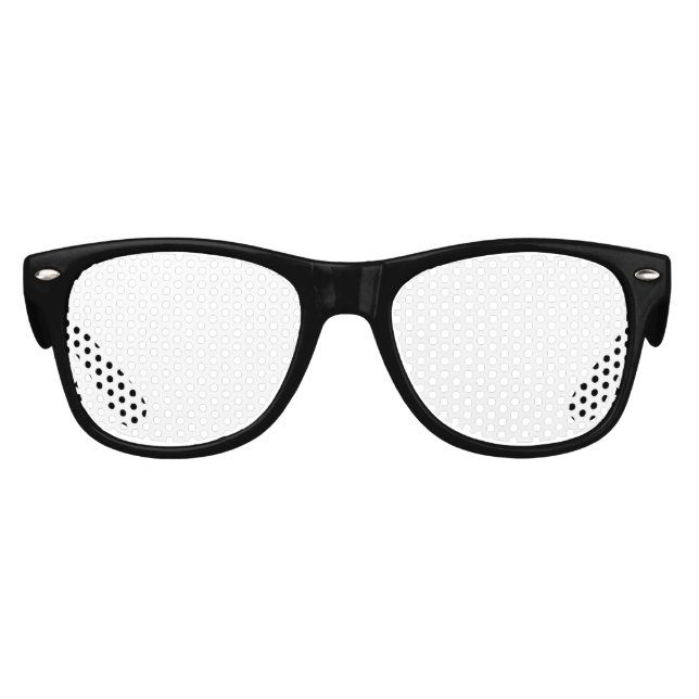 Lunettes De Fête Enfant Nuances du parti rétro pour enfants noirs (Devant)