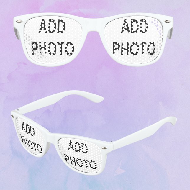 Lunettes De Fête Enfant Personnaliser Ajouter un nom Photo ou oeuvre d'art (Customize Add Name Photo or Artwork Kids Sunglasses)