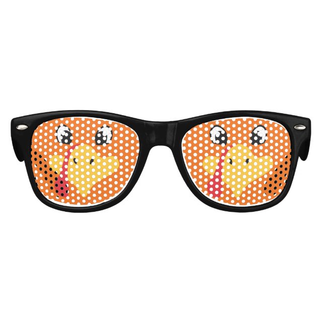 Lunettes De Fête Enfant Thanksgiving mignon visage Turquie (Devant)