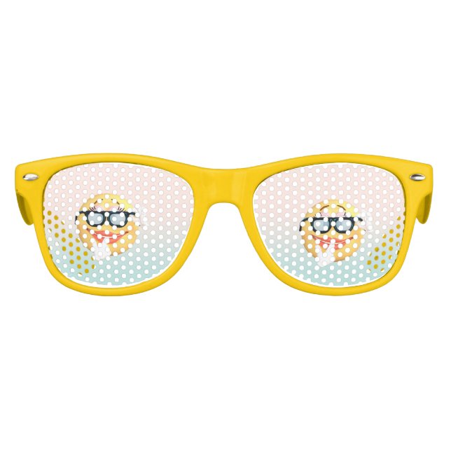 Lunettes De Fête Enfant Visage d'émoticône tendance cool E moji (Devant)