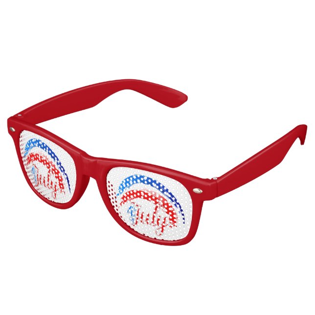 Lunettes De Fête Retro 4 juillet (Angulaire)