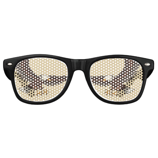 Lunettes De Fête Retro Aigle attaquant (Devant)