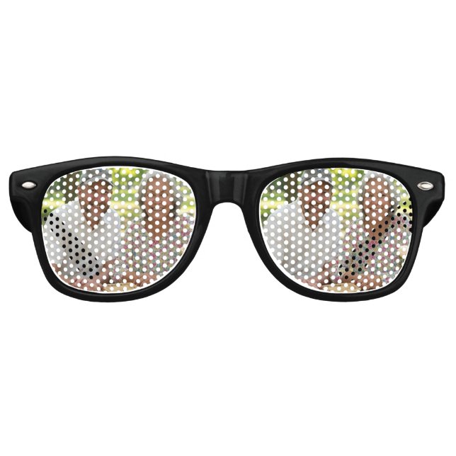Lunettes De Fête Retro Ajouter une Personnaliser photo retraitée (Devant)