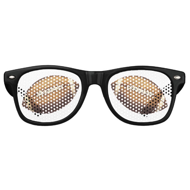 Lunettes De Fête Retro Amusante nouveauté de football (Devant)