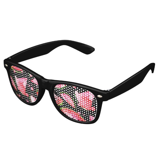 Lunettes De Fête Retro Aquarelle 2 (Angulaire)