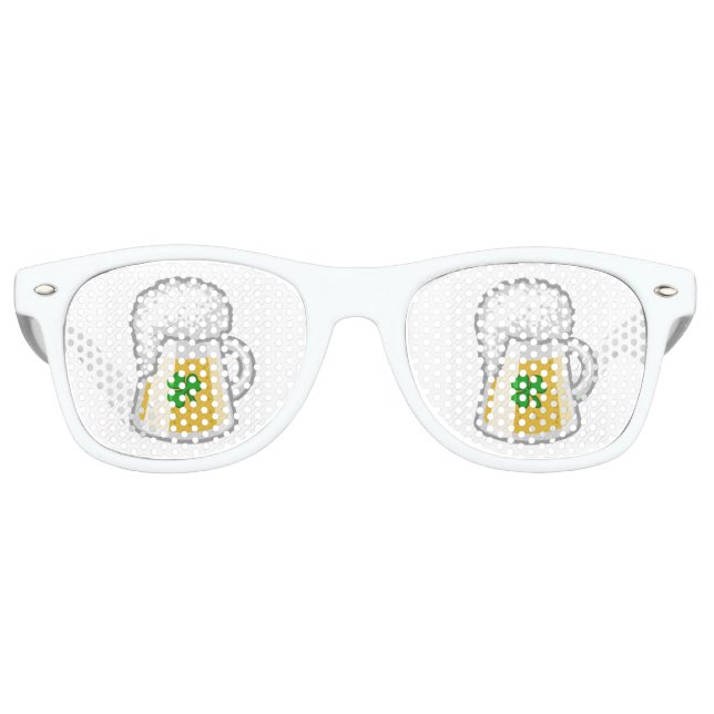 Lunettes De Fête Retro Bande de bière (Devant)