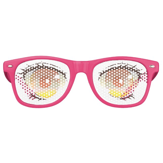 Lunettes De Fête Retro Beaux yeux ouverts (Devant)