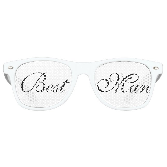 Lunettes De Fête Retro BEST MAN Party Shades (Devant)