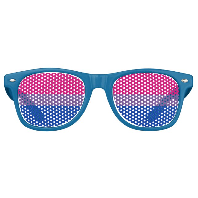 Lunettes De Fête Retro Bisexual pride (Devant)