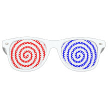 Bleu rouge hypnotisé