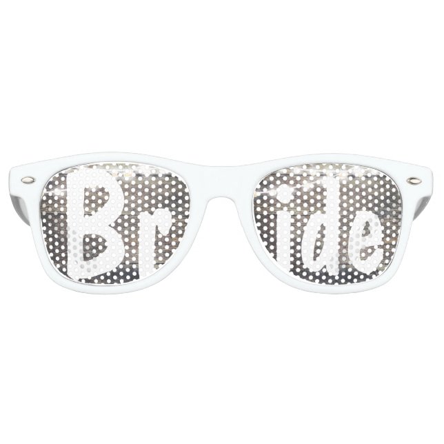 Lunettes De Fête Retro Bois rustique et lumières à cordes mariage Mariée (Devant)