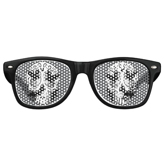 Lunettes De Fête Retro Calaveras décoratives Halloween (Devant)