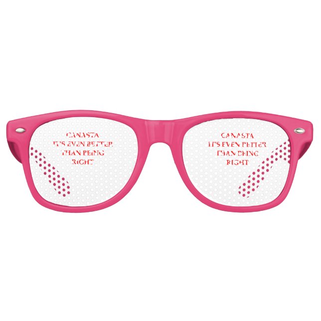 LUNETTES DE FÊTE RETRO CANASTA (Devant)
