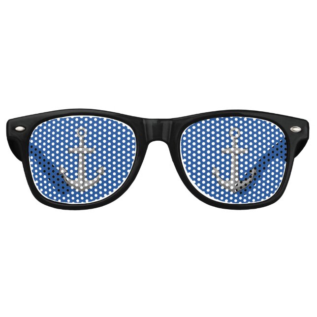 Lunettes De Fête Retro Caricature Ancre de bateau (Devant)