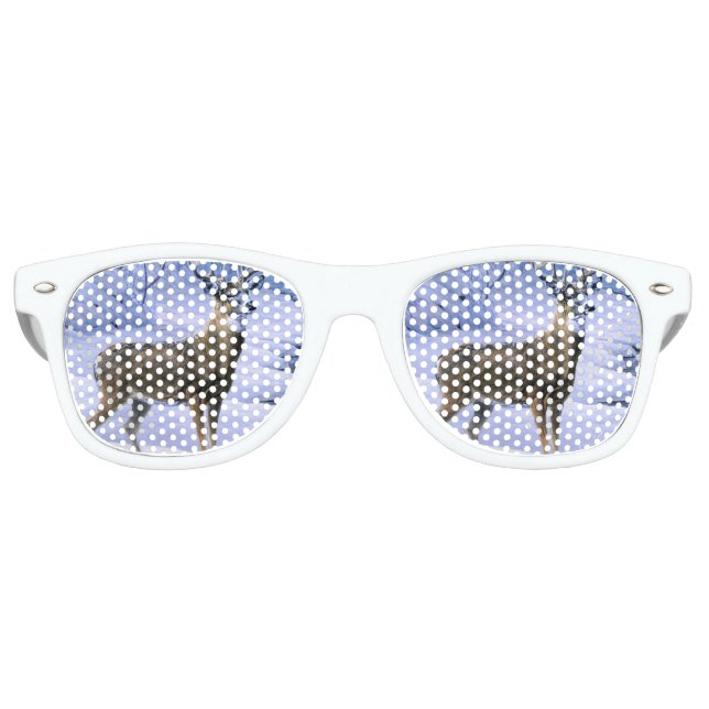 Lunettes De Fête Retro carré de la rivière des neiges (Devant)