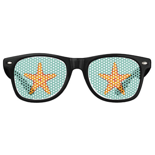 Lunettes De Fête Retro Carton d'Épis orange mignon (Devant)
