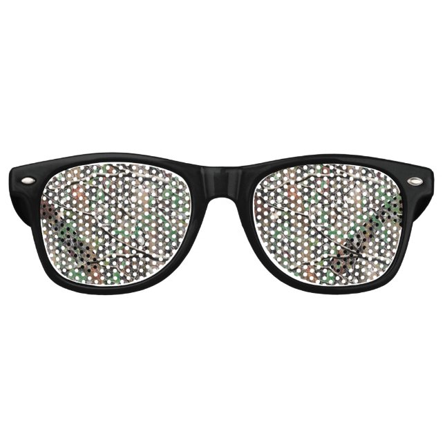 Lunettes De Fête Retro Chasse Camouflage Motif 4 (Devant)