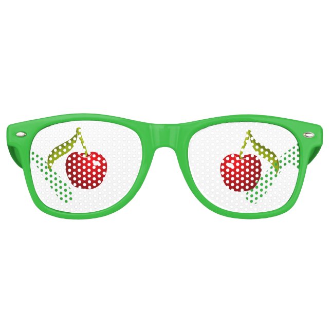Lunettes De Fête Retro Cherry Eyes (Devant)