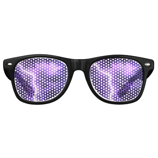 Lunettes De Fête Retro ciel magnifique, tonnerre (Devant)