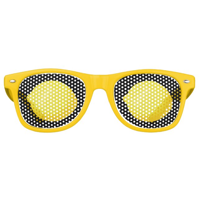 Lunettes De Fête Retro Citron (Devant)