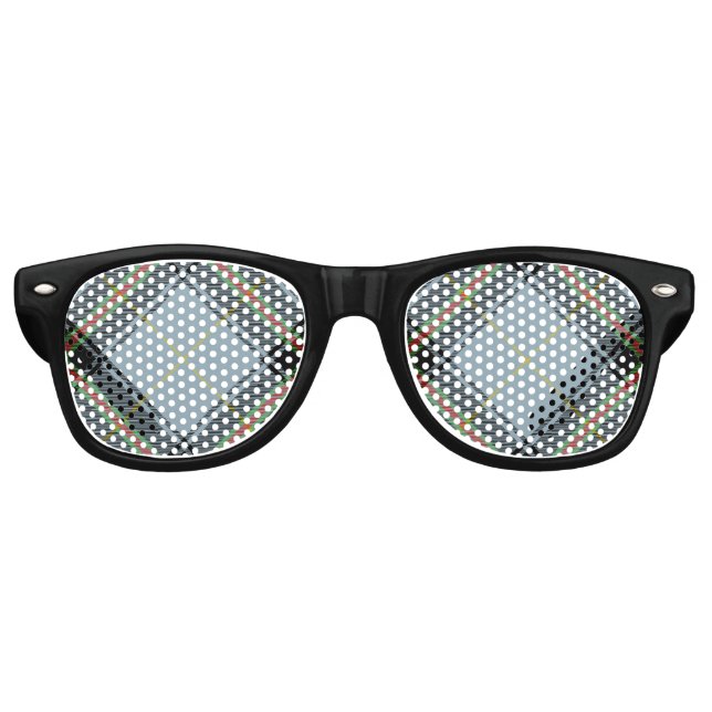 Lunettes De Fête Retro Clan Bell Tartan (Devant)