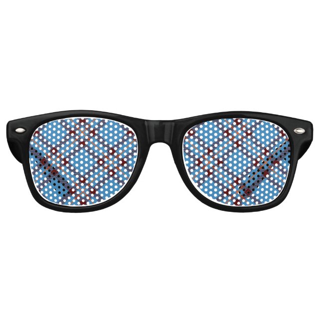 Lunettes De Fête Retro Clan Elliot Tartan antique (Devant)