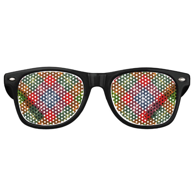 Lunettes De Fête Retro Clan Forrester Tartan (Devant)