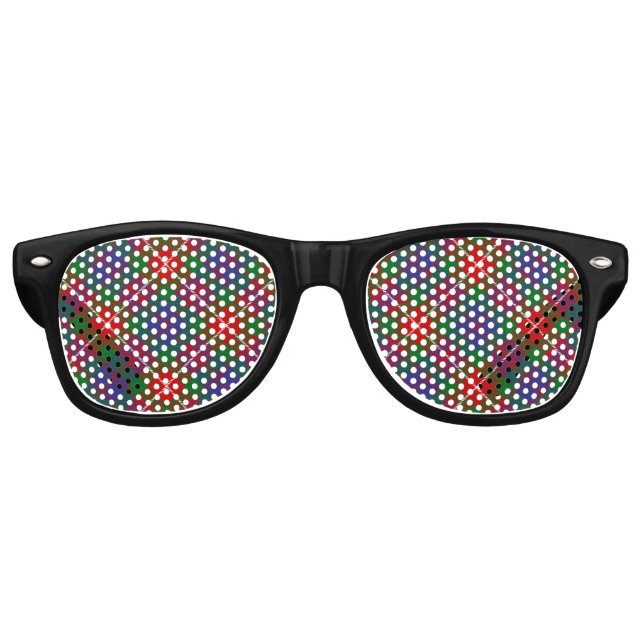 Lunettes De Fête Retro Clan Fraser de Lovat Tartan (Devant)
