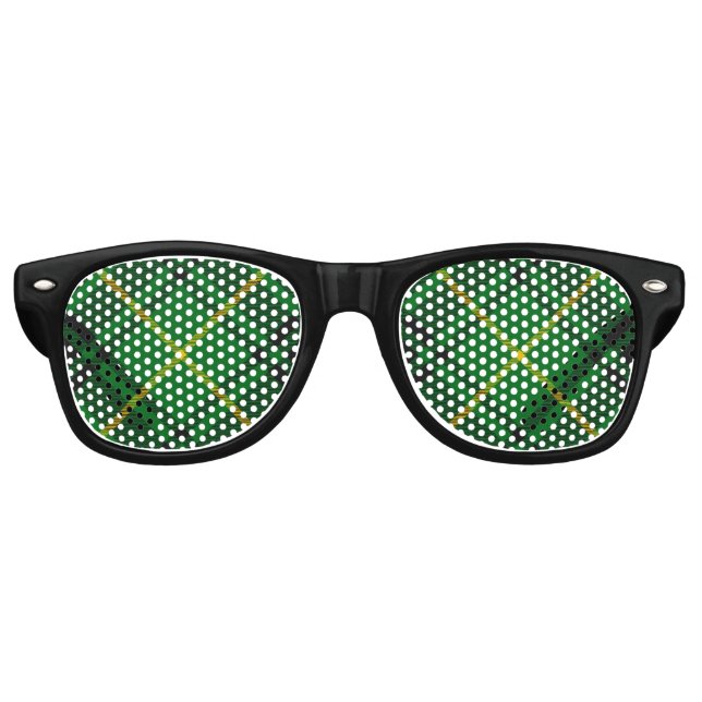 Lunettes De Fête Retro Clan MacArthur Tartan (Devant)