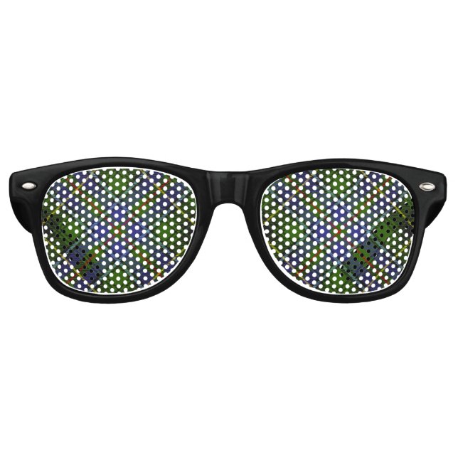 Lunettes De Fête Retro Clan MacInnes Tartan (Devant)