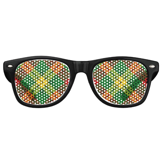 Lunettes De Fête Retro Clan MacMillan Tartan (Devant)