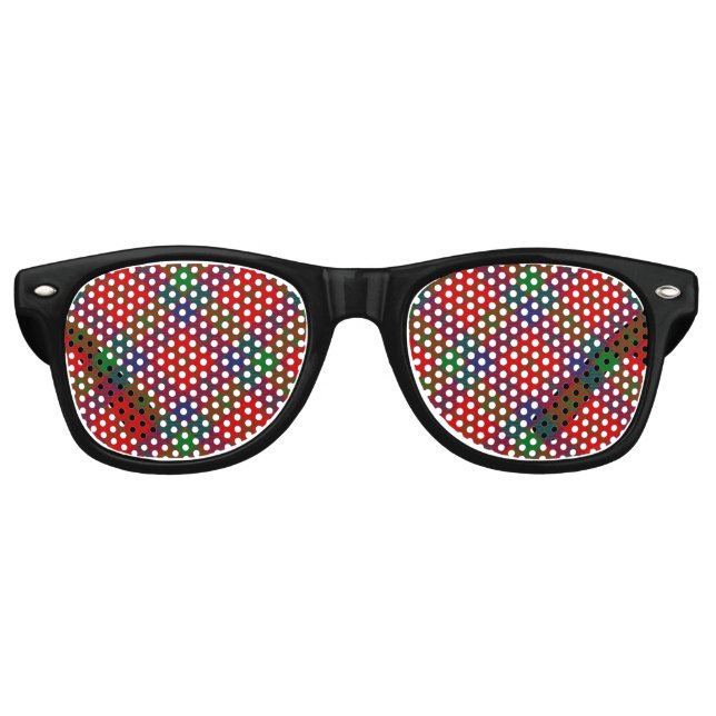 Lunettes De Fête Retro Clan Robertson Tartan (Devant)