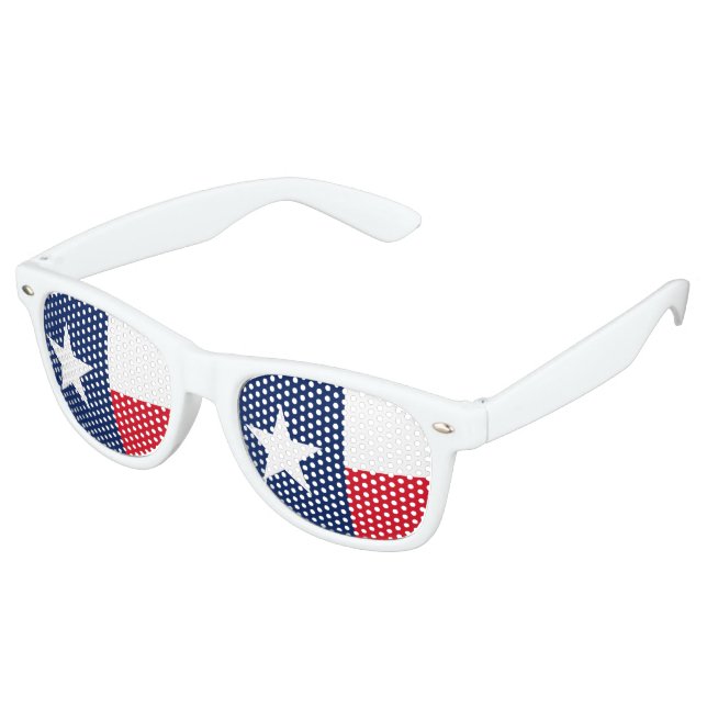 Lunettes De Fête Retro Conception du drapeau TEXAS - (Angulaire)