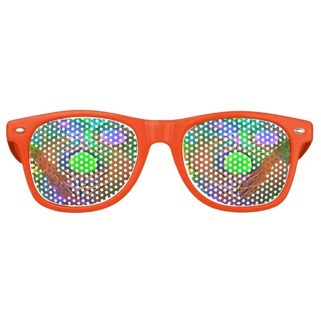 Lunettes De Fête Retro Cosmos psychédélique rétro (Devant)