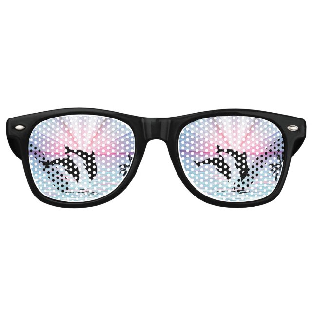 Lunettes De Fête Retro Coucher de soleil (Devant)
