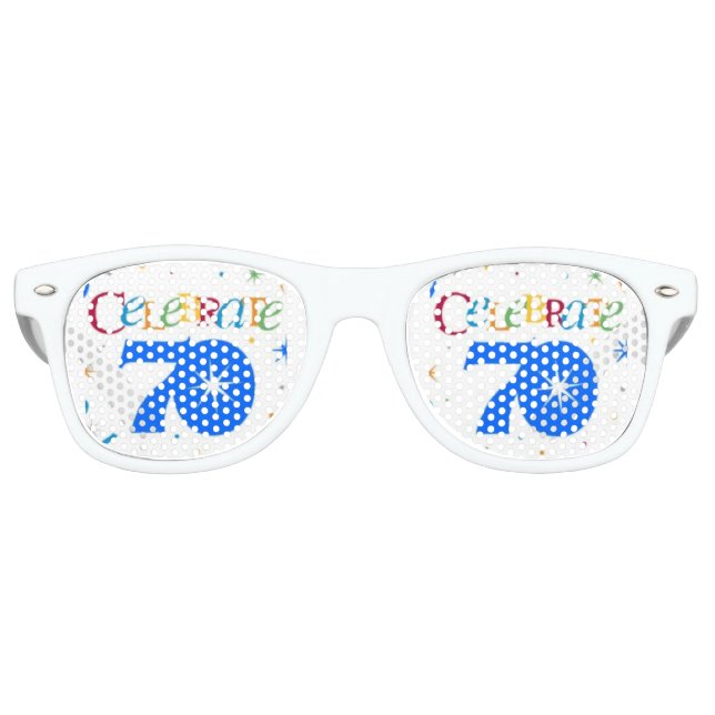 Lunettes De Fête Retro Couleur cool fête 70 (Devant)
